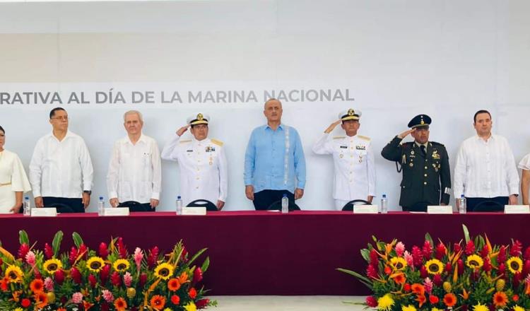 Marina es clave para desarrollo nacional: Gobernador Merino