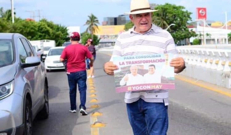 Se deslinda Javier May de panfletos y promocionales que se reparten con su nombre en Tabasco