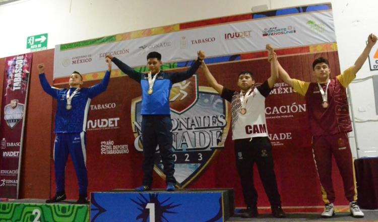 Luchas asociadas suman 2 medallas más para Tabasco en Juegos Conade 