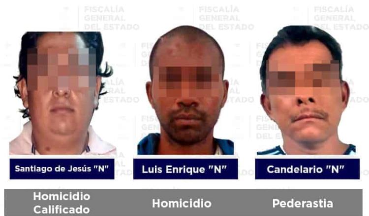 Asegura FGE a 7 personas por homicidio, lesiones, delitos sexuales y violencia familiar