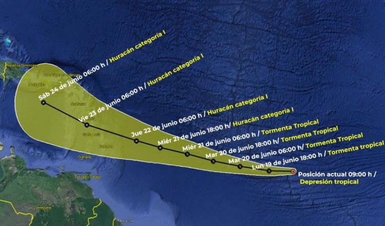 Se forma Tormenta Tropical "Bret" en el Océano Atlántico