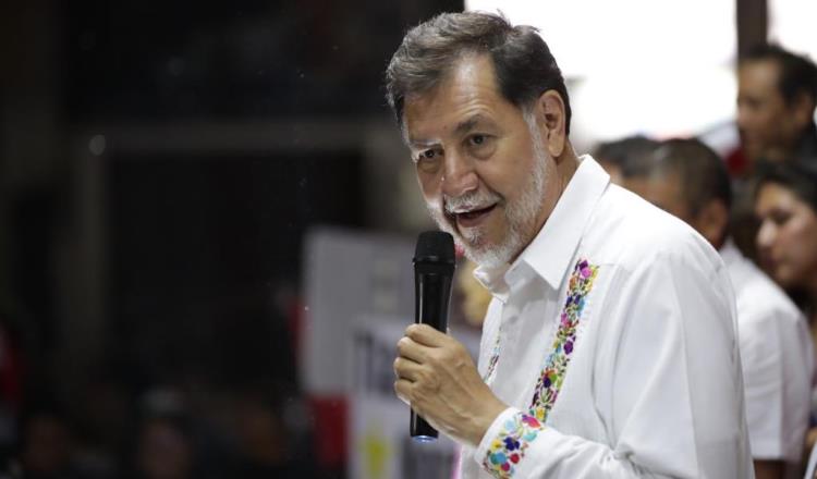 Noroña asegura que pelea primer lugar de candidatura presidencial