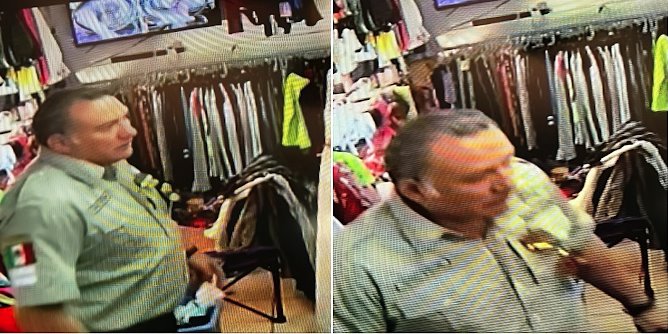 Vestido de Guardia Nacional roba celular en tienda en Tamaulipas