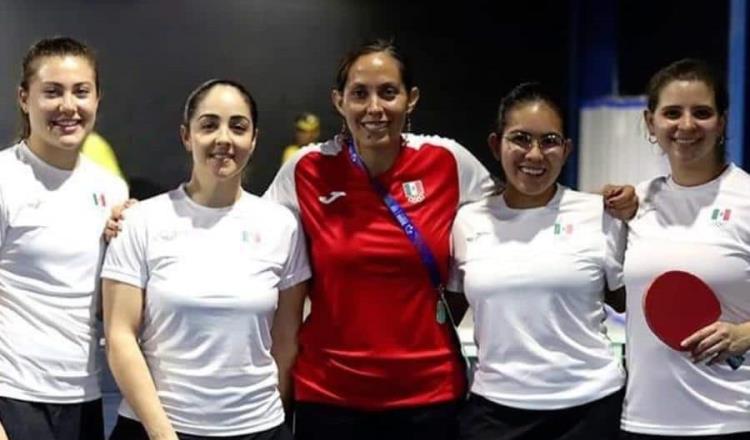 ¡Cayó la primera! Equipo femenil de tenis de mesa obtiene bronce para México en Juegos Centroamericanos