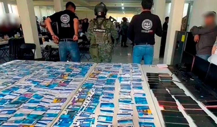 64 personas detenidas en "Call Center" dedicado a fraudes bancarios y extorsión en México y Sudamérica, en el Estado de México