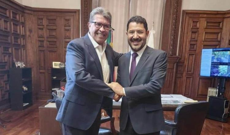 Monreal y Batres presumen unidad en sus redes sociales tras reunirse en privado