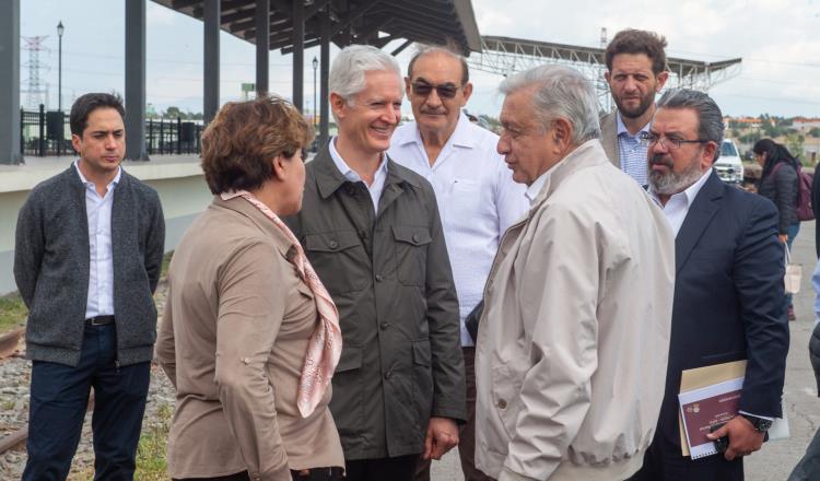 Supervisa AMLO avances del tren Suburbano que permitirá llegar al AIFA en 45 minutos