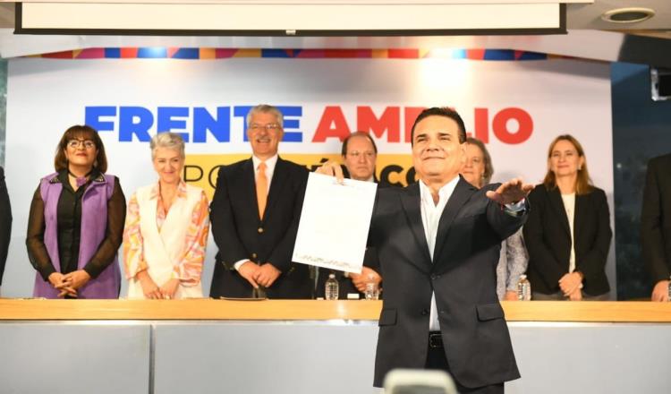 Aureoles se registra como aspirante del Frente Amplio por México