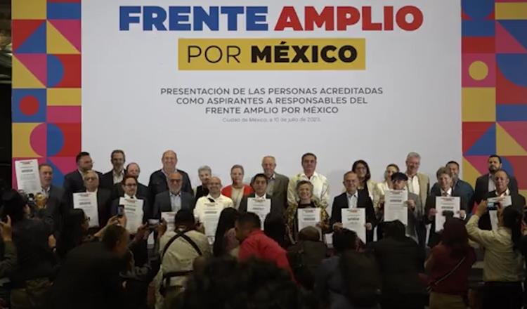 Primer filtro: Avanzan 13 aspirantes al Frente Amplio Por México 