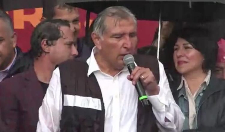 Bajo lluvia y granizo celebra Adán Augusto Asamblea en la Cuauhtémoc