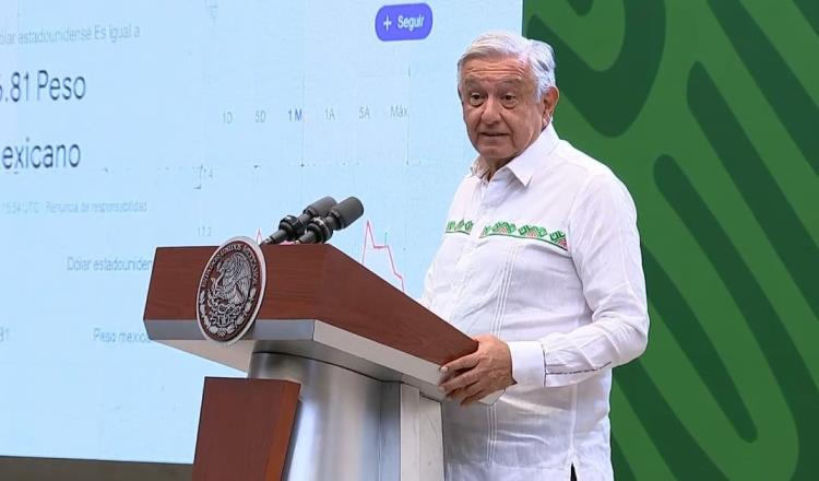 AMLO presume fortaleza del "peso fortachón"