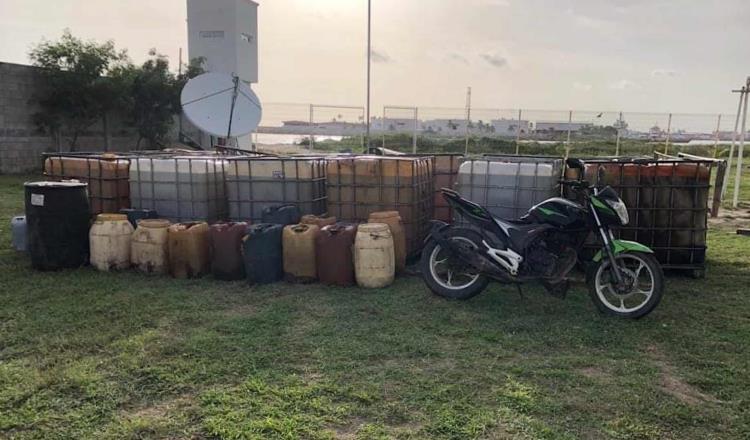 Aseguran 13 mil litros de huachicol en Paraíso