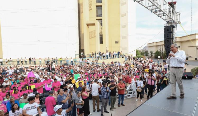 Oposición no detendrá la revolución de conciencias, asegura Adán Augusto en Chihuahua