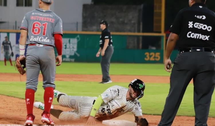 Olmecas pierde 7-3 ante Diablos y la serie se empata en el Centenario