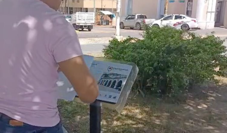 ¡Otra vez! Repone Centro placas turísticas de realidad aumentada vandalizadas