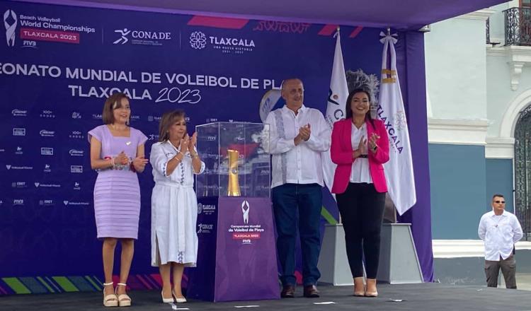 Inauguran en Vhsa el Trophy Tour del Campeonato Mundial de Voleibol de Playa