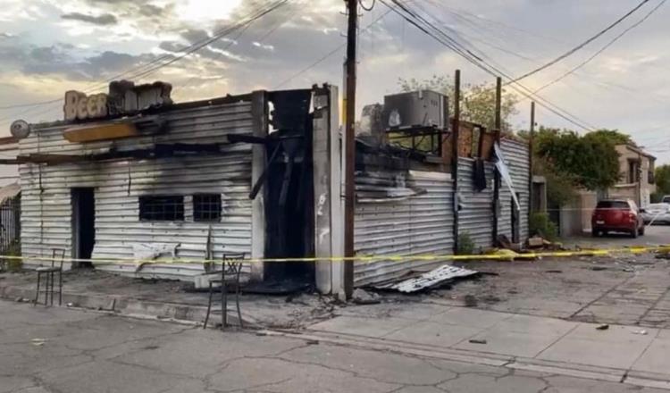 Bar incendiado operaba de forma clandestina, confirma Gobierno de Sonora