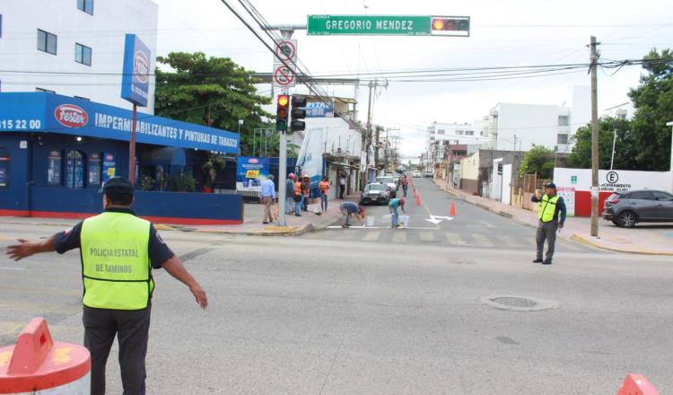 Habilita PEC tramos a un sentido por Acueducto Usumacinta