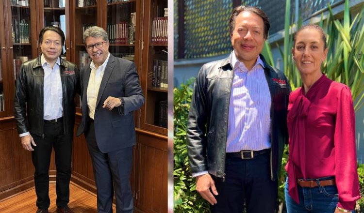 Delgado, Sheinbaum y Monreal hablan del proceso interno de Morena