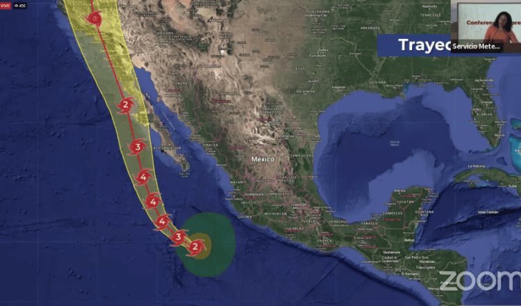 Espera Conagua que huracán Hilary toque tierra el domingo en Baja California Sur