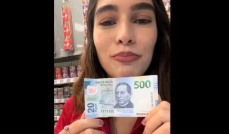 Engañan a cajera de Monterrey, le dan un billete falso de 520 pesos