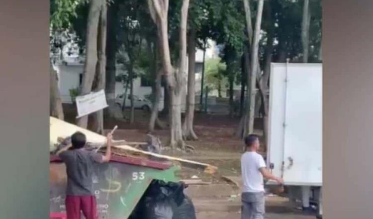 Descarta Centro contaminación en laguna de Las Ilusiones por basura de empresas en contenedor frente al Vaso Cencali