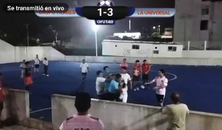 Arman campal en partido de futbol en Blancas Mariposas