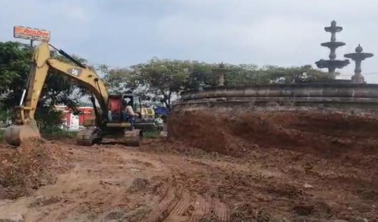 Comienzan trabajos de retiro en la fuente Framboyán