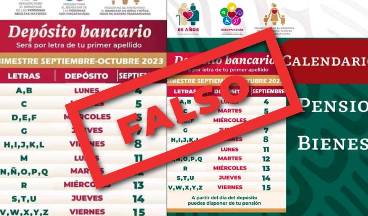 Alerta Bienestar Federal sobre falso calendario de pagos de programas sociales