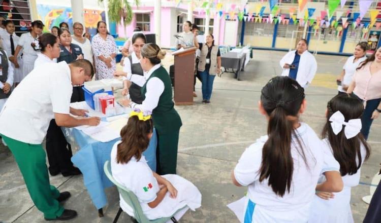 Aplicará Salud más de 90 mil vacunas contra el VPH en Tabasco