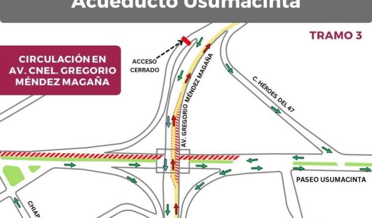 Colocan hoy estructura que sostendrá línea de acueducto Usumacinta sobre Méndez