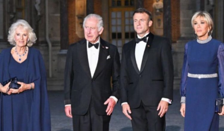 Macron recibe en el Palacio de Versalles a Carlos y Camila, y decenas de famosos