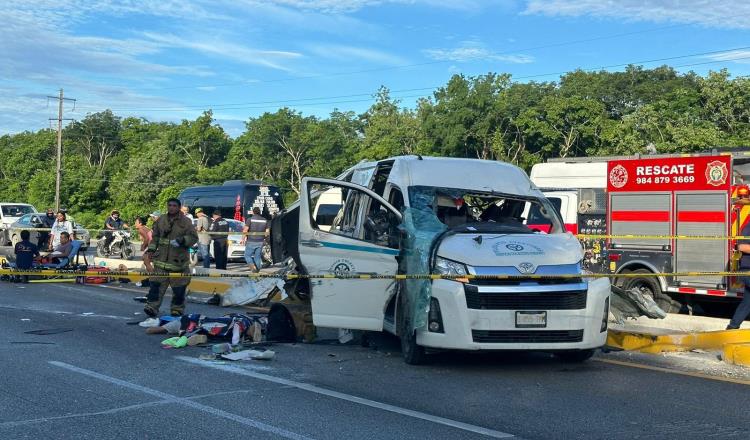 Accidente en la carretera Playa del Carmen-Tulum deja un saldo de siete muertos y 12 heridos