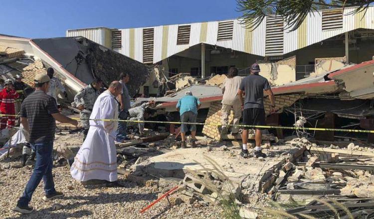 Suman 11 muertos por derrumbe en iglesia de Ciudad Madero, Tamaulipas