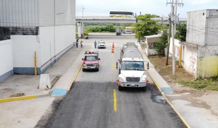 Concluye Centro reconstrucción del acceso a Terminal de Abastecimiento y Despacho de gasolinas