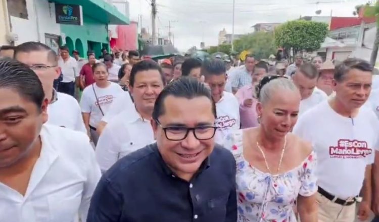 "Seguimos de frente": Mario Llergo en recorrido por Jalpa