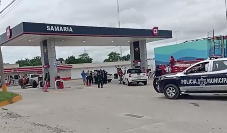 En motocicleta intentan quemar gasolinera en la Cárdenas – Villahermosa