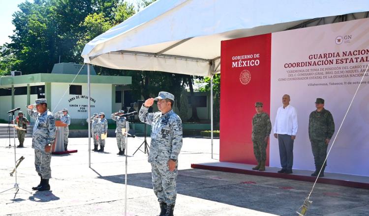 Llega a Tabasco nuevo coordinador de Guardia Nacional