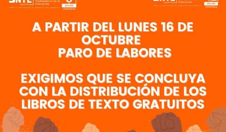 ¡Se quedan sin clases! Anuncian paro en escuelas de Chihuahua por suspensión de entrega de libros de la SEP