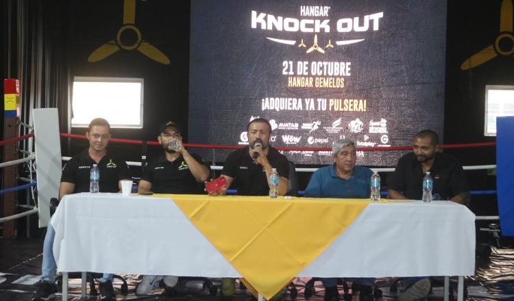 Presentan función de box "Knock out" a realizarse el 21 de octubre