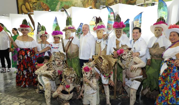 Inauguran exposición artística ´Caretas de Cojóes y Yaguas´ en el Congreso de Tabasco