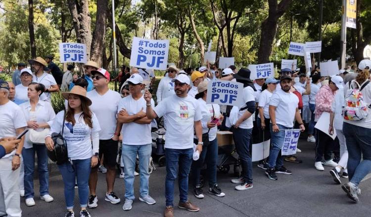 "No nos doblegaremos", advierten trabajadores del Poder Judicial que marcharon en la CDMX