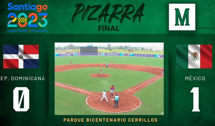 México vence 1-0 a República Dominicana en segundo juego de béisbol de los Panamericanos