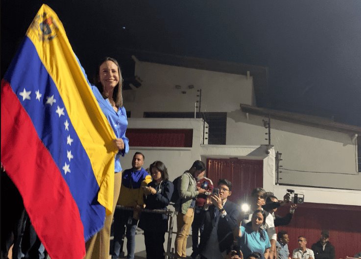 Eligen a María Corina Machado como candidata de la oposición para el 2024