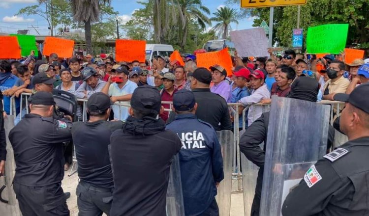 Campesinos marchan en Palenque para exigir a AMLO cumpla con resolver peticiones