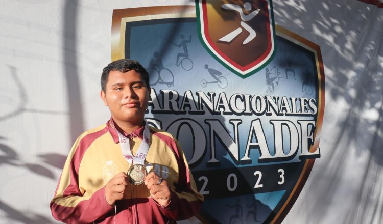 Andrés Zapata consigue primer oro para Tabasco en Juegos Paranacionales 2023