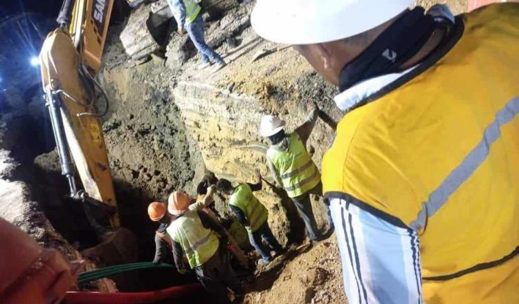 Muere tabasqueño sepultado en obra del Tren Maya en Palenque