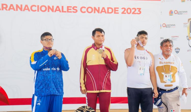 Tabasco suma 4 medallas en Paranacionales Conade 2023