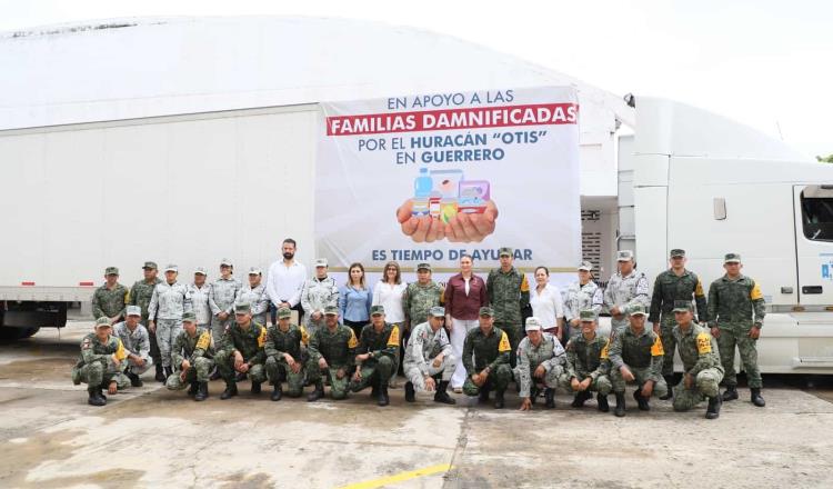 Envía DIF Tabasco 35 toneladas de ayuda humanitaria a Guerrero