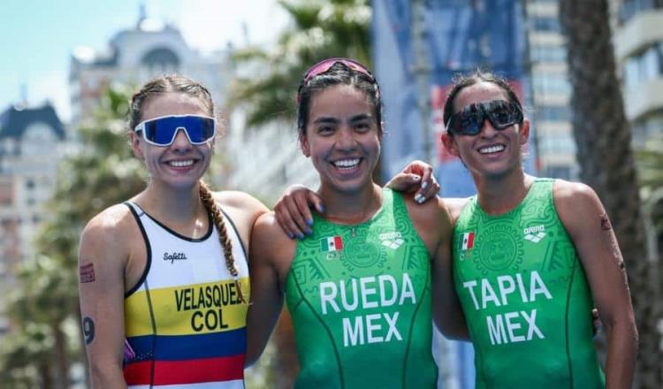 Lizeth Rueda y Crisanto Grajales, ganan oro y bronce en Triatlón de Panamericanos